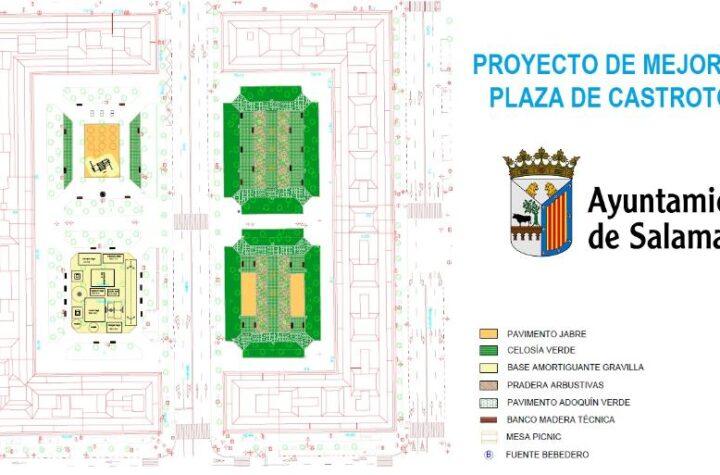 El Ayuntamiento de Salamanca adjudica la modernización de la plaza de Castrotorafe con más juegos infantiles y espacios para el ocio familiar y hábitos saludables