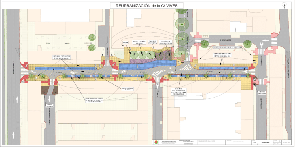 La reurbanización de la calle Vives en el barrio Cuatro de Marzo comenzará a finales de octubre con una inversión de 293.000 euros.