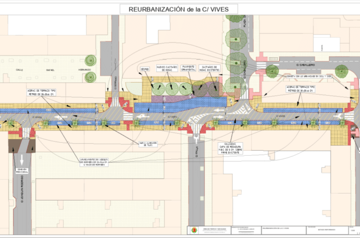 La reurbanización de la calle Vives en el barrio Cuatro de Marzo comenzará a finales de octubre con una inversión de 293.000 euros.