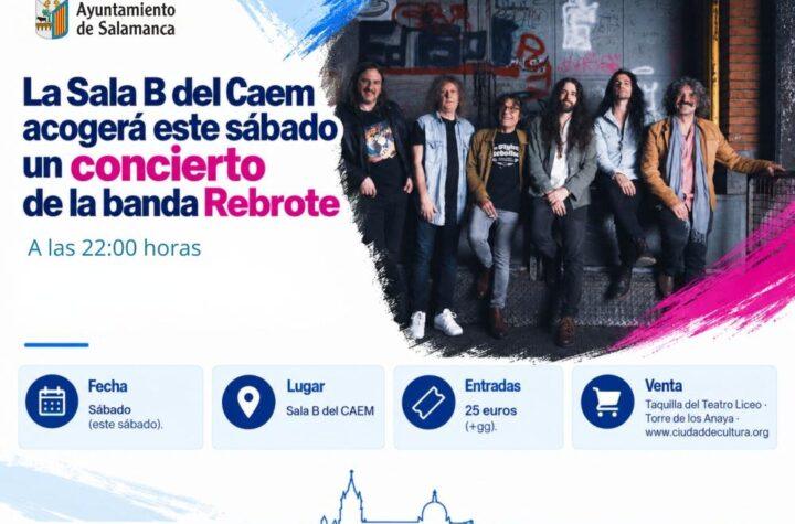 Concierto de la banda Rebrote en la Sala B del Caem este sábado
