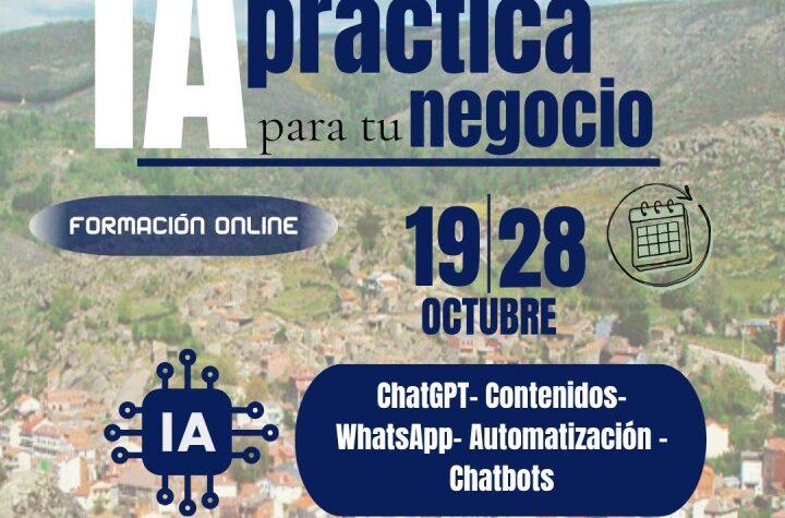La Diputación ofrece dos cursos online y un taller presencial sobre la aplicación de la inteligencia artificial en el sector turístico