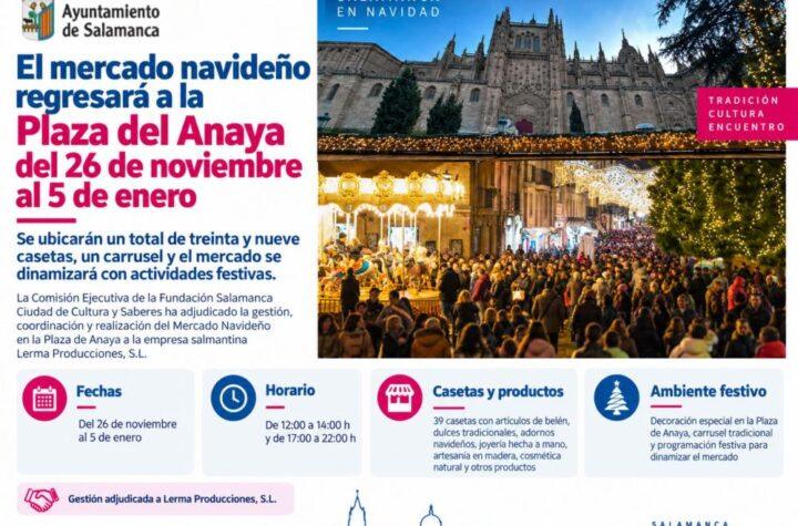 El mercado navideño vuelve a la Plaza del Anaya del 26 de noviembre al 5 de enero