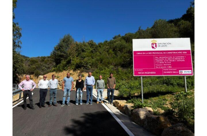 La Diputación destina más de 300.000 euros a la reconstrucción y ampliación de la carretera Ruitelán La Braña