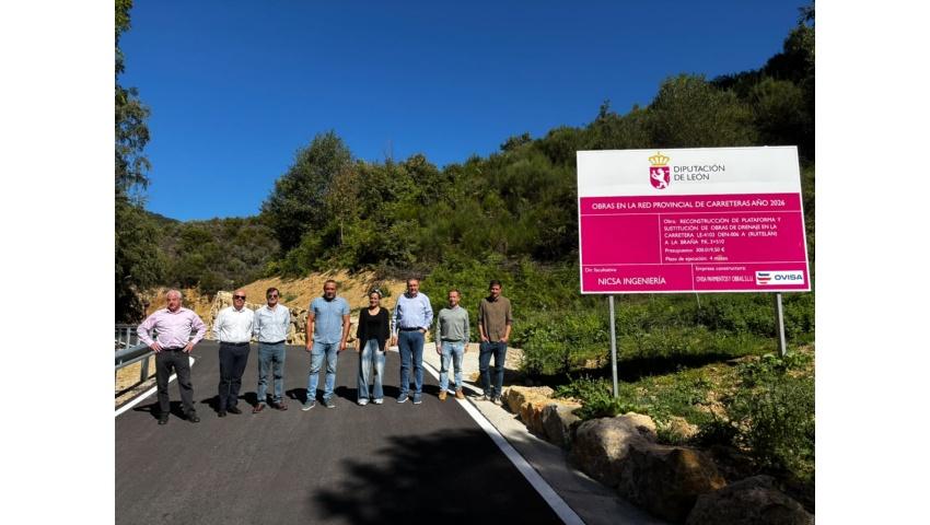 La Diputación destina más de 300.000 euros a la reconstrucción y ampliación de la carretera Ruitelán La Braña