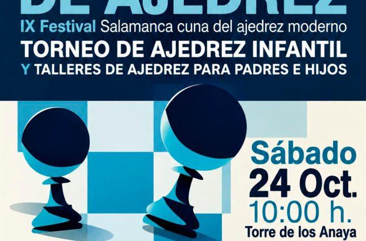 El VI Congreso educativo de ajedrez, organizado por el Ayuntamiento de Salamanca y Alumni USAL, se llevará a cabo este sábado en la Torre de los Anaya.