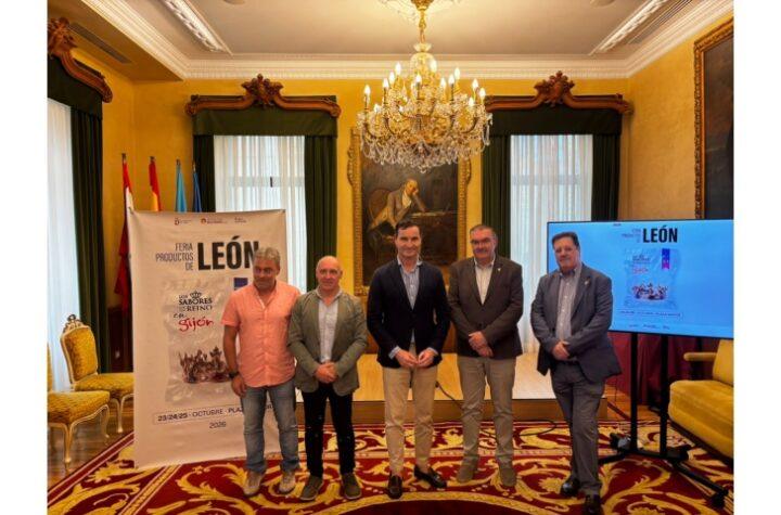 La IV Feria de Productos de León llega a la Plaza Mayor de Gijón para fortalecer la unión con Asturias