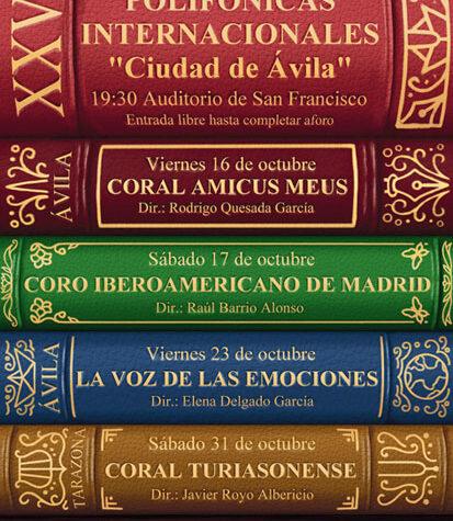 Jornadas polifónicas internacionales de 2023 en la ciudad de Ávila