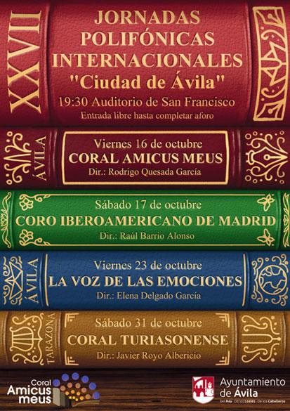 Jornadas polifónicas internacionales de 2023 en la ciudad de Ávila