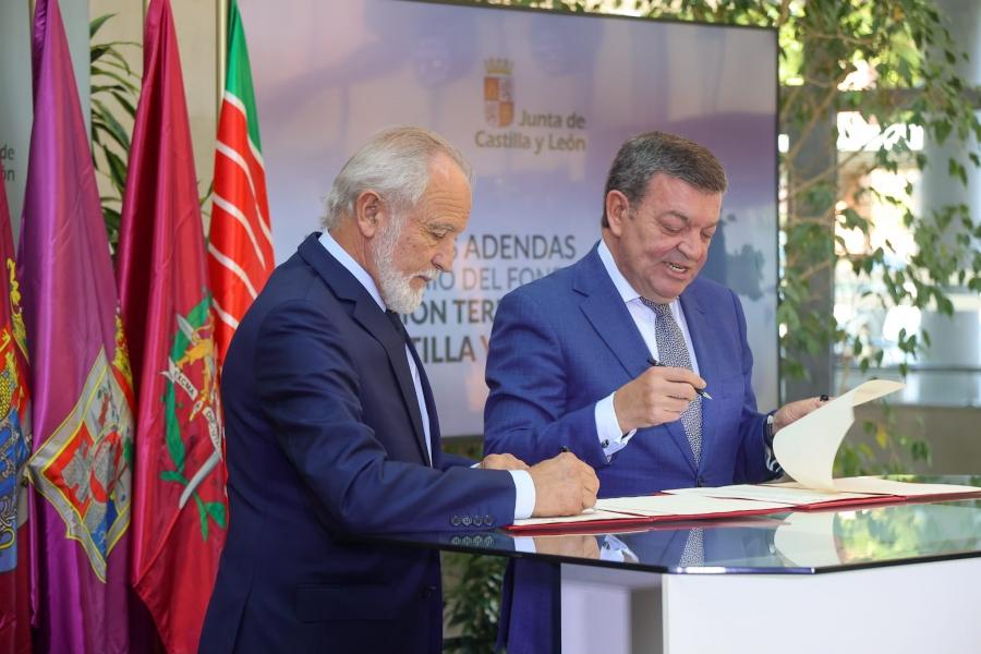 Diputación de Soria firma la adenda de los fondos de cohesión de la Consejería de Presidencia de Castilla y León